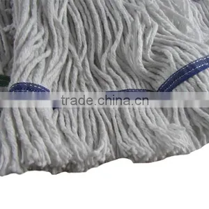 G012 Cut End Bleach White Blended Cotton Mop Manufacturer. thumbnail-4