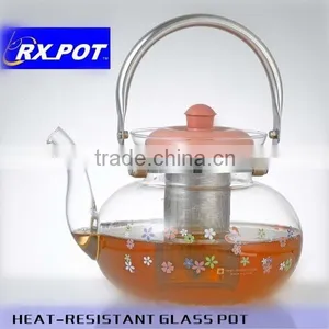 Popular Heat Resistant Glass Kettles for Tea and Coffee thumbnail-1