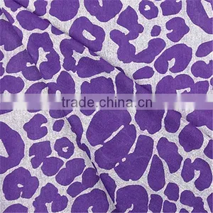 Esse Textile Knitted Fabric T/R Leopard Burnout Fabric for Garment thumbnail-1