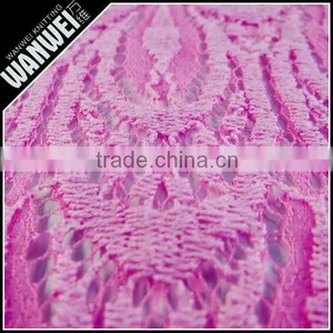 Storage Hot Selling Stylish Discount Promotion Lace Tricot Brushed Knitting Lace Fabric Wholesale Spandex Nylon Cotton Materials thumbnail-2