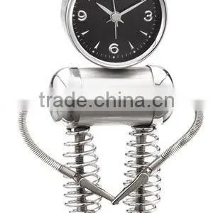 Robot Silver Clock thumbnail-1