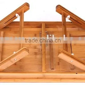 Bamboo Laptop Table /Bamboo Notebook Computer Desk thumbnail-3