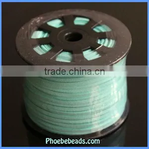 Wholesale Light Blue 2.7mm Faux Suede Lace Jewelry Cords SC-1088 thumbnail-1