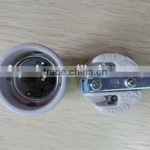E27 Porcelain/Ceramic Lampholder F519 With Iron Bracket thumbnail-5