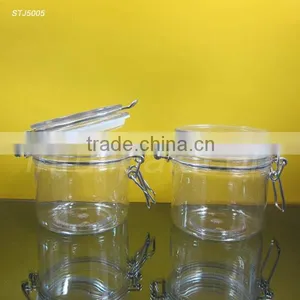 350ml Transparent Round PET Kilner Jar thumbnail-1