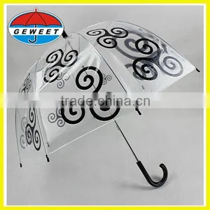 2015 Fashion Promotion Dome Transparent Umbrella thumbnail-1