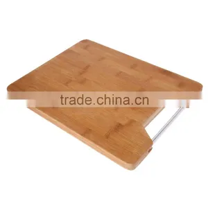 Extra Large Bamboo Cutting Board Thick Strong Bamboo Wood Cutting Board With Drip Groove With Handle thumbnail-2
