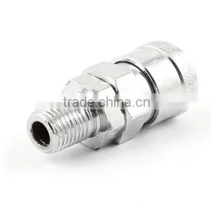 1/4" PT Thread SM-20 Pneumatic Air Quick Disconnect Socket Coupler Fitting thumbnail-1