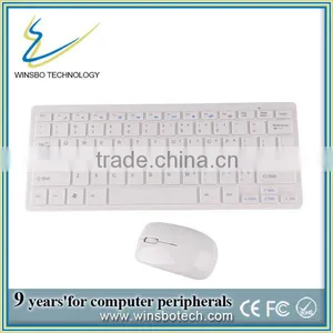 2.4GHz Ultra-thin Wireless Keyboard Mouse Combo,wireless Keyboard and Mouse thumbnail-1