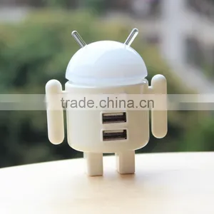 Cheap Funny Cute Robot 3 Ports Usb 2.0 Hub for Promotions thumbnail-2