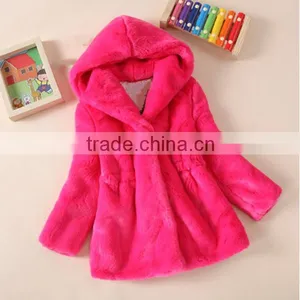 Frozen Winter Fur Coat Girls Japanese Jackets and Coats thumbnail-3