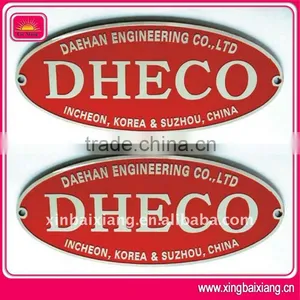 Custom Logo Embossed Metal Sign thumbnail-1