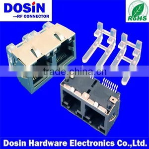 Internet RJ45 Connectors, Unshielded RJ45 Plug Connector for Pcb Mount , Modular Jack thumbnail-1