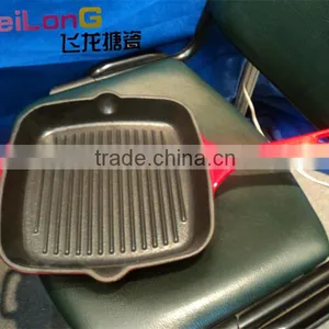 Casting Iron Enamel Grill Pan thumbnail-1
