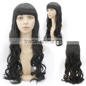 2016 New Fashion Style Long Curly Wig Cheap Syntheti Wigs Heat Resistant Free Shipping thumbnail-1