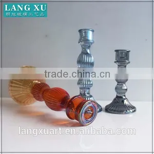 Home Decor Crystal Candle Holder Decorative Glass Candle Stick thumbnail-1