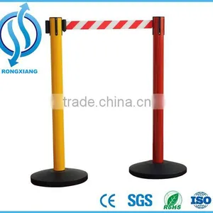 Black Double Line Retractable Belt Barrier thumbnail-6