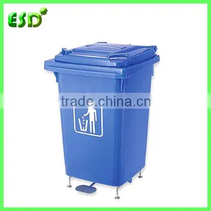 60L Durable Plastic Garbage Bin With Foot Pedal thumbnail-1