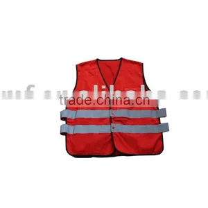 Reflective Red Safty Work Vest thumbnail-1