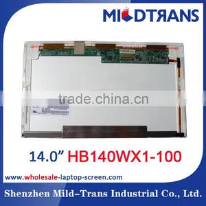 HOT SELLING ! Original A Grade Wholesale Universal Laptop Screen HB140WX1-100 1366*768 Resolution Promised Reasonable Price thumbnail-1