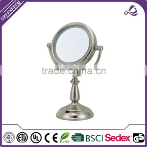 Bathroom Cosmetic Mirror on Stand With Light thumbnail-1