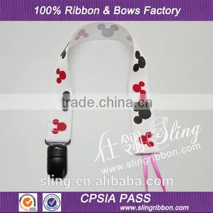 Wholesale Cartoon Printed Ribbon Baby Pacifier Clip thumbnail-1
