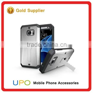 [UPO] 3 in 1 TPU + PC Shockproof Tank Kickstand Phone Cases for Samsung Galaxy S7 With Waterproof Screen Protector thumbnail-1