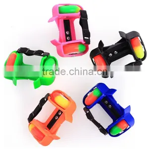 2 Rubber Wheels Roller Skates Wheels Flashing Roller Skate Wheels for Shoes thumbnail-1