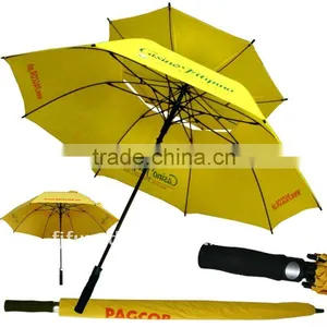 Auto Windproof Double Canopy Golf Umbrella thumbnail-1