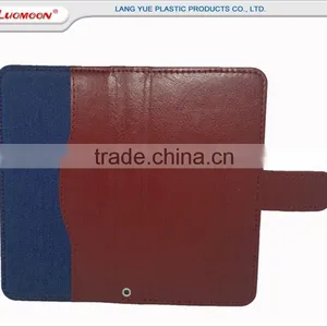 Two Color Universal Mold Make Denim Leather Cell Phone Case for Oppo R831k f1 R831 f1 Plus thumbnail-6
