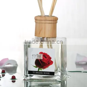 Transparent Diffuser Galss Bottle Square Design for Home Decor Wholesale thumbnail-2