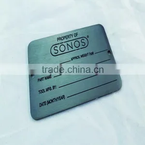 Black Anodized Aluminium Nameplate With Logo Embossed thumbnail-5