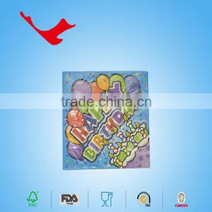 40*40cm,1/4 Folded Printed Tissue Paper Napkin Towel for Brithday Day Party thumbnail-1