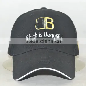 Professional Custom 6 Panel / 3 d Embroidery /100% Polyester/black Baseball Cap thumbnail-1