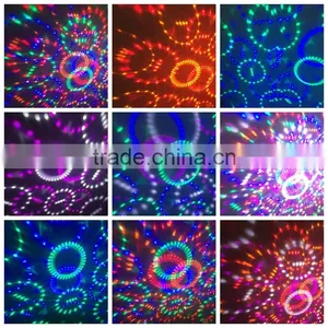 Latest Style 360 Degrees Rotating LED Crystal Magic Ball Light Chrysanthemum RGB Mini Disco DJ Ball Stage Lighting Wholesale thumbnail-3