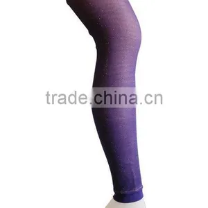 Ladies' Fashion Plain Purple Leggings thumbnail-1