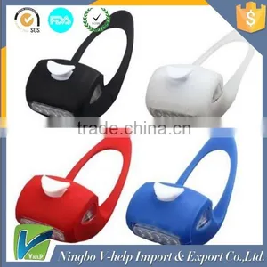 Bike Cycling Bicycle 7 LED Silicone Gel Lamp Front Safety Lights Rear Warning Lamps thumbnail-1