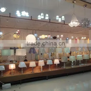 Chrome Metal Chandelier Frames Clear Crystal Beads Modern Pendant Lamp / Light thumbnail-3