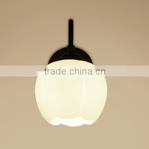 High Quality Cheap Price Glass Round Shape Wall Light Indoor Decor Wall Lamp Iron Base Wall Lamp thumbnail-5