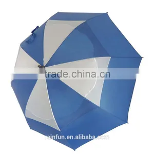 Strong Windproof Golf Auto Umbrella With Double Canopies thumbnail-2