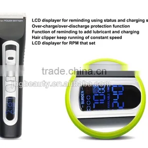Wholesale Barber Supplies Hair Salon Tools Equipment LCD Salon Electric Hair Clippers With CE Certification thumbnail-1