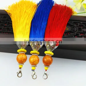 Short Beeswax Crack Bead Tassel for Bags Decoration thumbnail-3