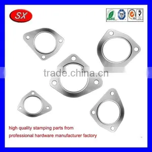 OEM 3 Bolts Gaskets Carbon Steel Nickel Plating Gasket Automotive Cover Part thumbnail-1