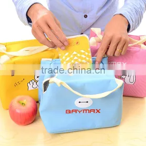 Wholesale Waterproof Canvas Mini Portable Hanging Children Cooler Lunch Bag thumbnail-1