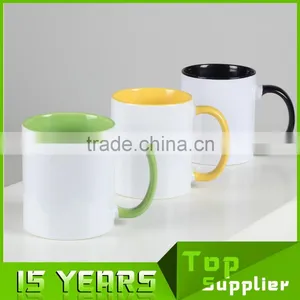 Mugs Manufacturer From China 11oz Inner Colorful Sublimation Ceramic Mug for Sale thumbnail-1