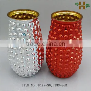 Accidented Colored Glass Vases for Flower Arrangements thumbnail-1