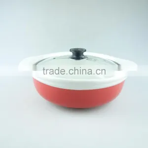 Color Glazed Ceramic Soup Tureen /cooking Tureen With Glass Lid in Stock thumbnail-2