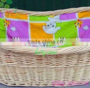 Comfortable Wicker Baby Sleeping Basket With Handle thumbnail-1