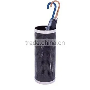 Black Metal Stainless Steel Freestanding Umbrella Stand Holder thumbnail-2