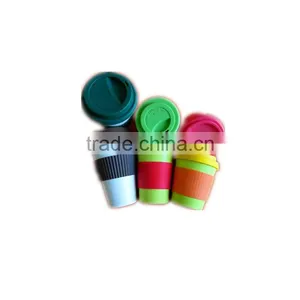 Ecological Quality Assuarance Cheap Bamboo Fiber Cup Mug Without Handle thumbnail-2
